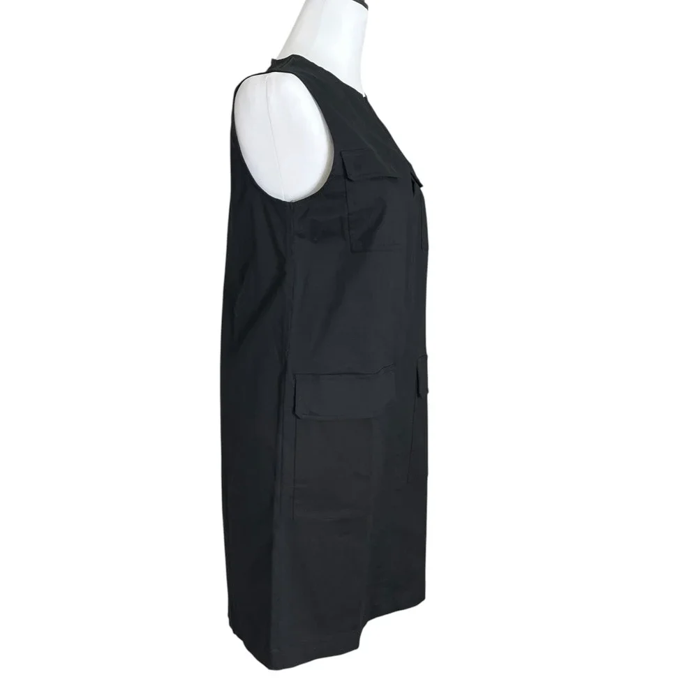 Tuckernuck Sydney Shift Dress Women's XS Black Utility Sleeveless Classic New - Picture 3 of 8